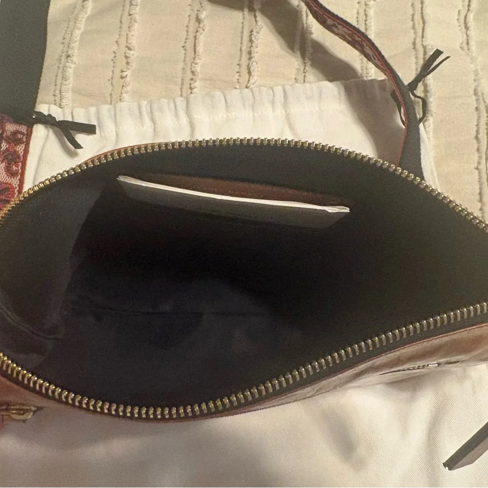 Brand new with tags Isabel Marant Nessah Leather Crossbody Bag in Cognac